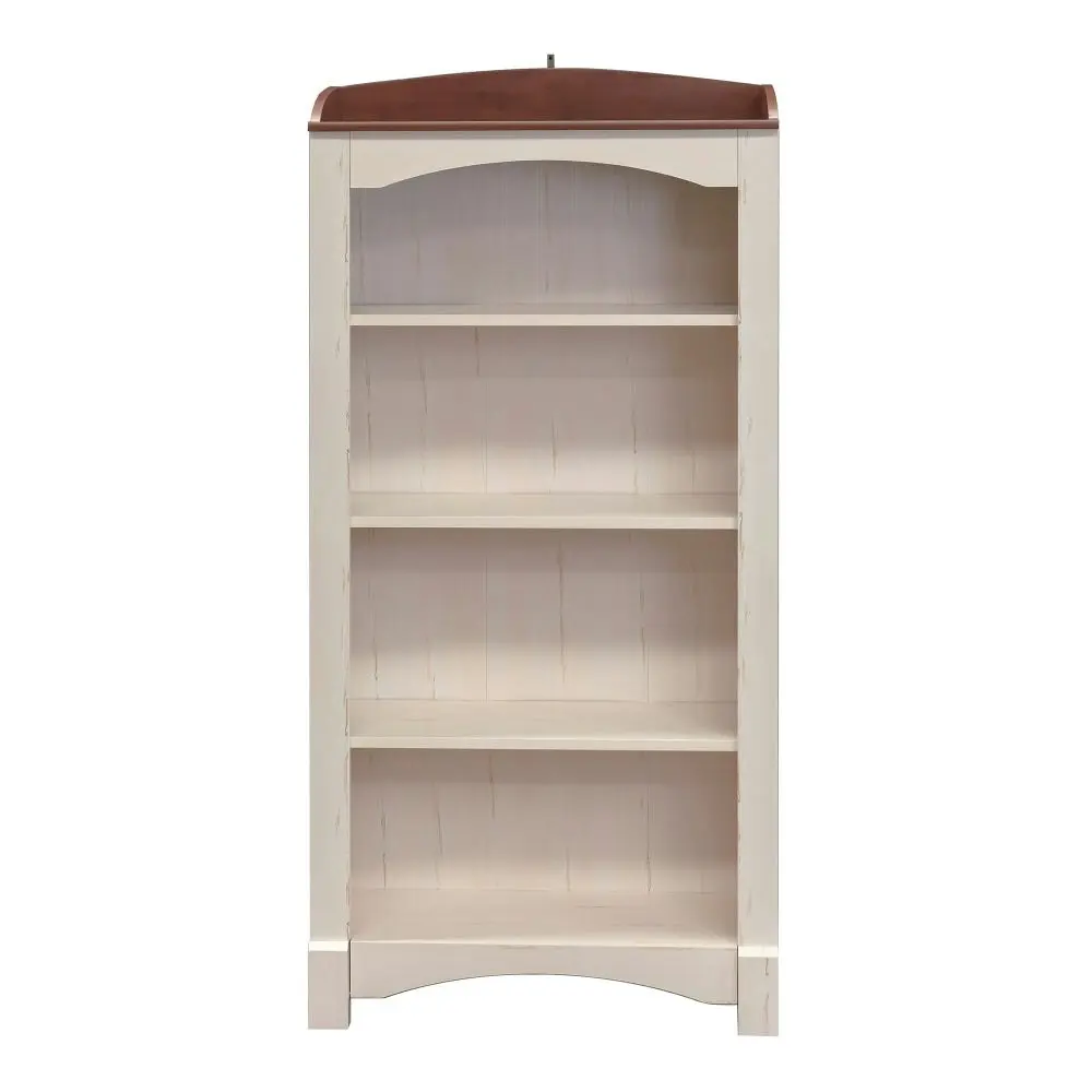 Maestro Furniture Basil Wooden 5-Tier Display Shelf Bookcase Storage Cabinet Antique White