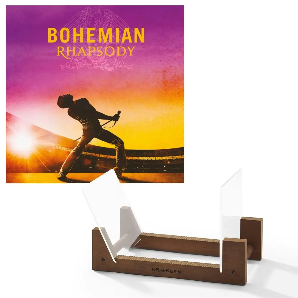 Queen - Bohemian Rhapsody - Double Vinyl Album & Crosley Record Storage Display Stand