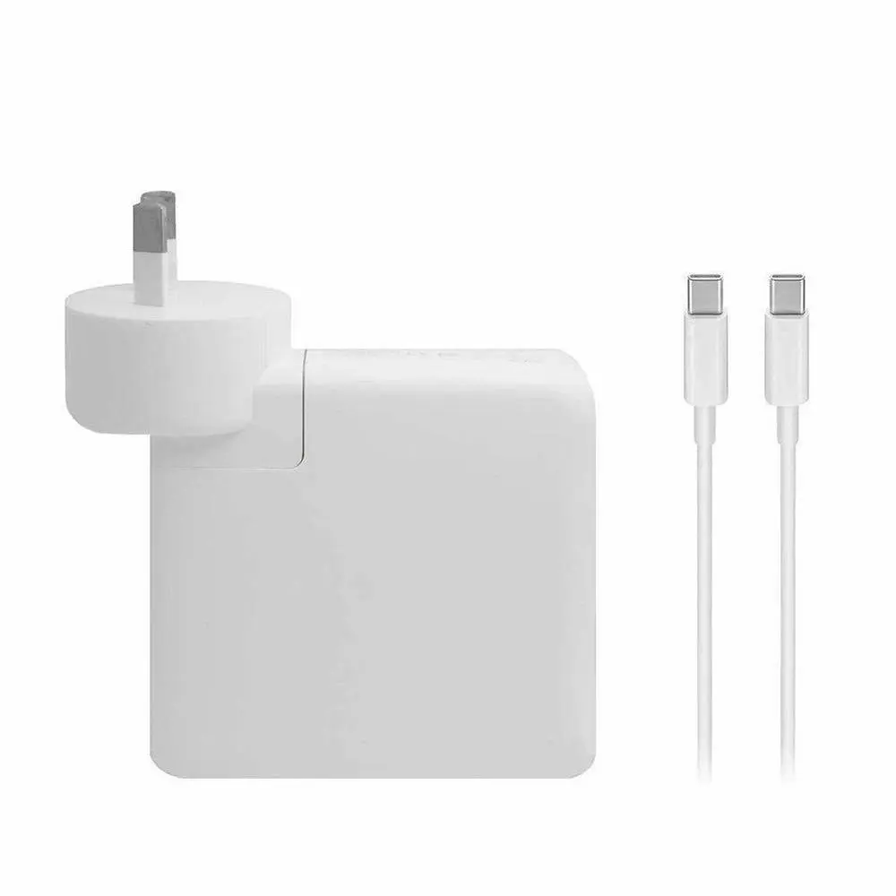 61W USB-C Compatible with Apple MacBook Pro 13 2019 MUHN2K/A Power Adapter + USB Cable