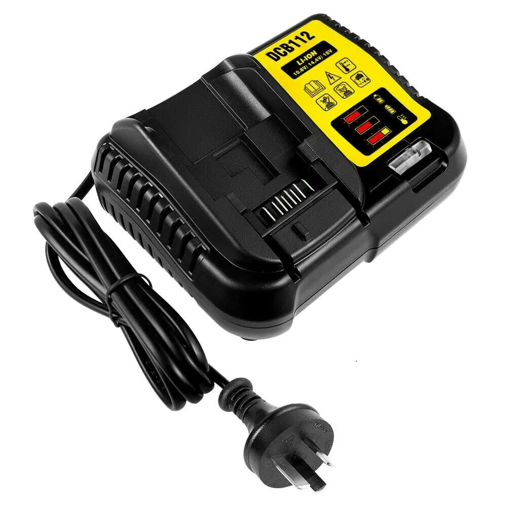 Battery Charger for Dewalt DCB105 DCB200 DCB120 DCB115 DCB112 10.8-18V Li-ion