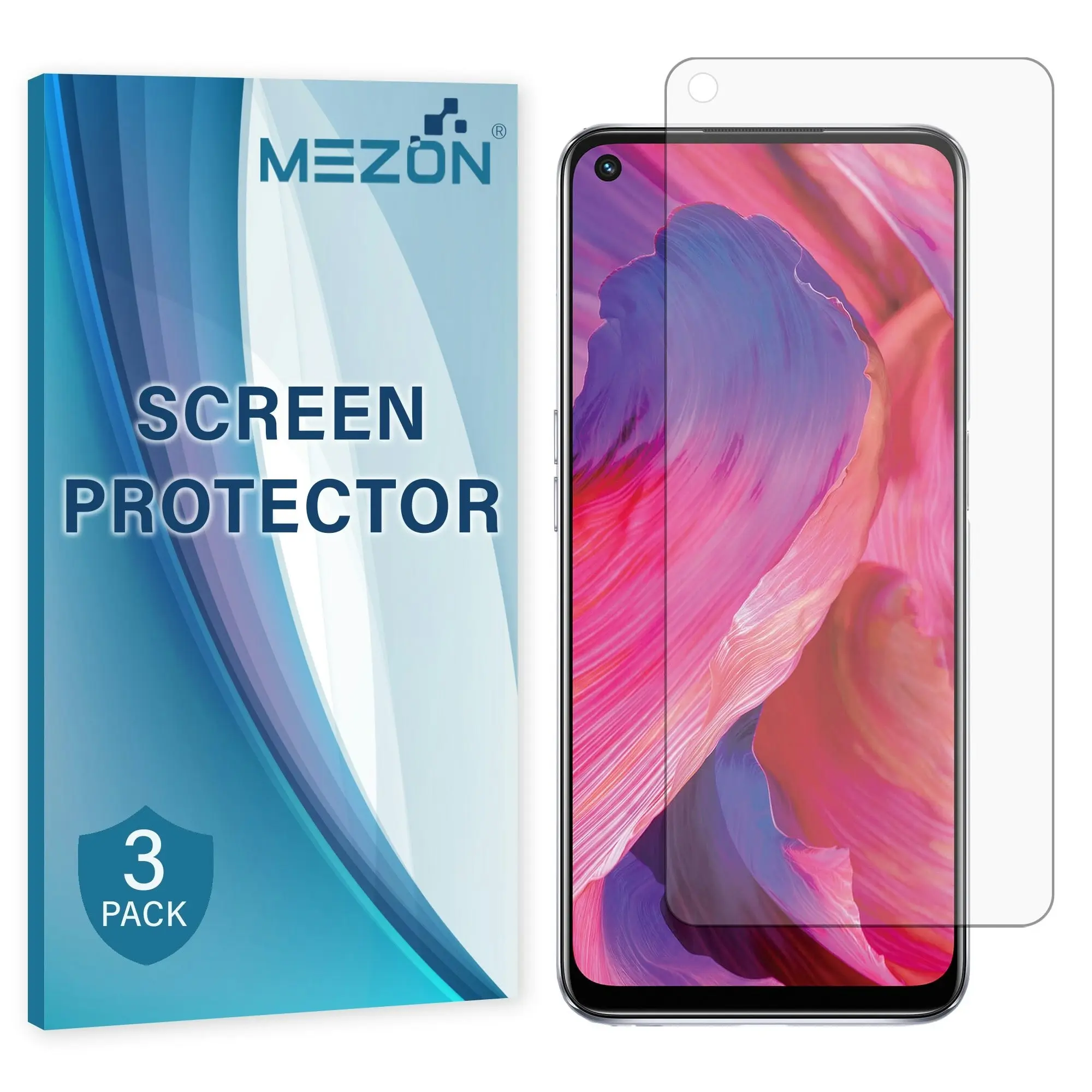 [3 Pack] MEZON OPPO A94 5G Anti-Glare Matte Screen Protector Case Friendly Film (OPPO A94 5G, Matte)