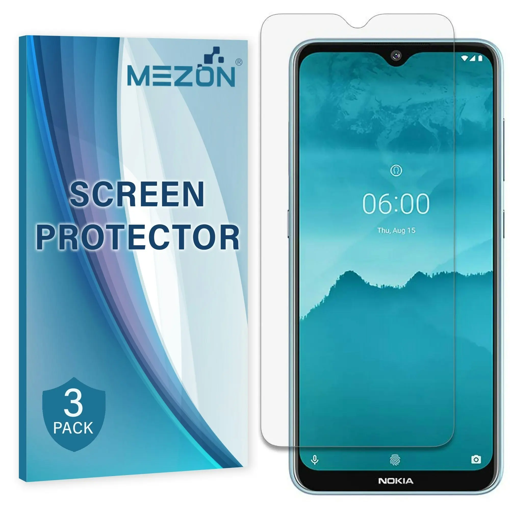 [3 Pack] MEZON Nokia 6.2 Anti-Glare Matte Screen Protector Case Friendly Film (Nokia 6.2, Matte)