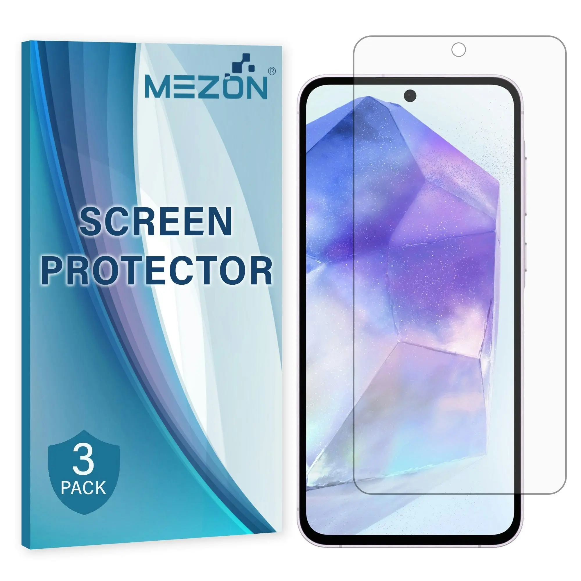 [3 Pack] MEZON Samsung Galaxy A35 5G Anti-Glare Matte Screen Protector Case Friendly Film (Galaxy A35 5G, Matte)