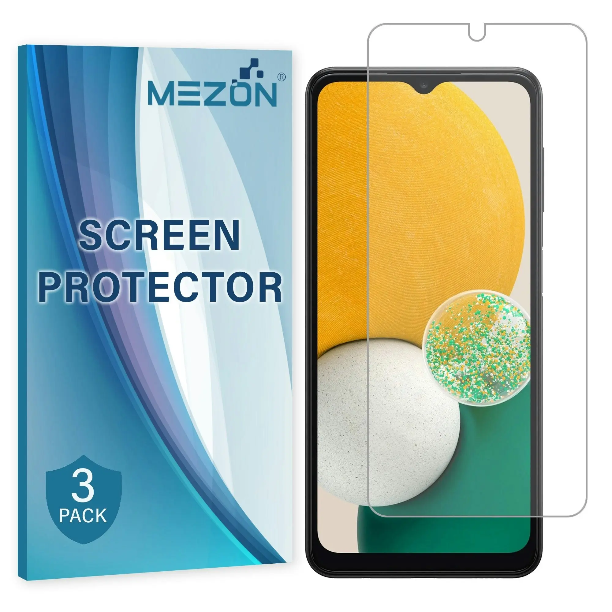 [3 Pack] MEZON Samsung Galaxy A13 5G Premium Hydrogel Clear Edge-to-Edge Full Coverage Screen Protector Fingerprint Sensor Film