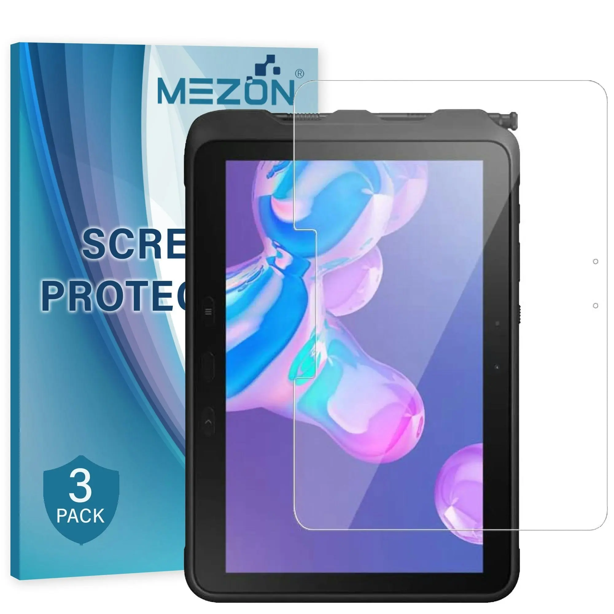 [3 Pack] MEZON Samsung Galaxy Tab Active Pro 10.1" Ultra Clear Film Screen Protector (SM-T545, Clear)