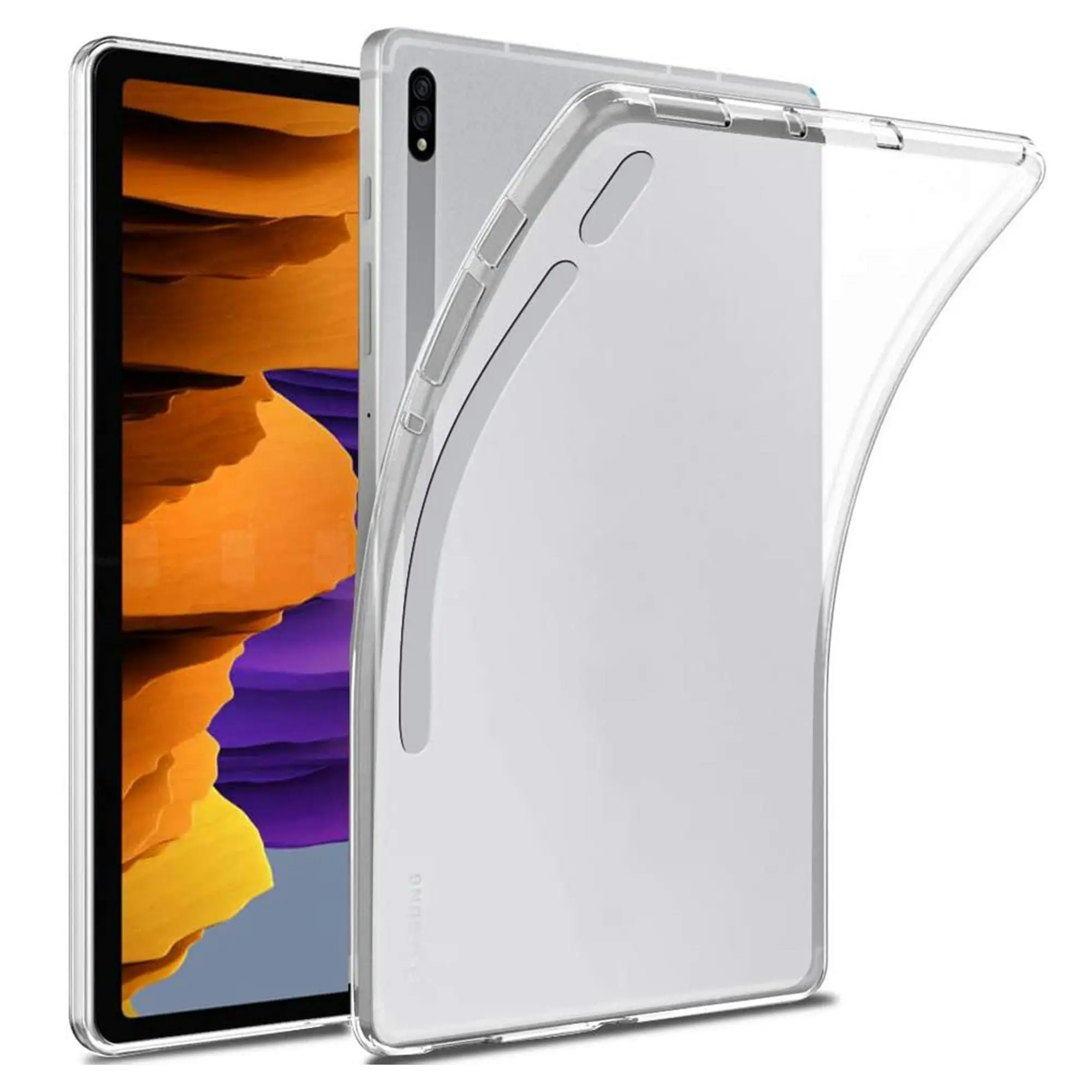 MEZON Samsung Galaxy Tab S8 11" Premium Thin Transparent Clear TPU Gel Case (SM-X700, X706)