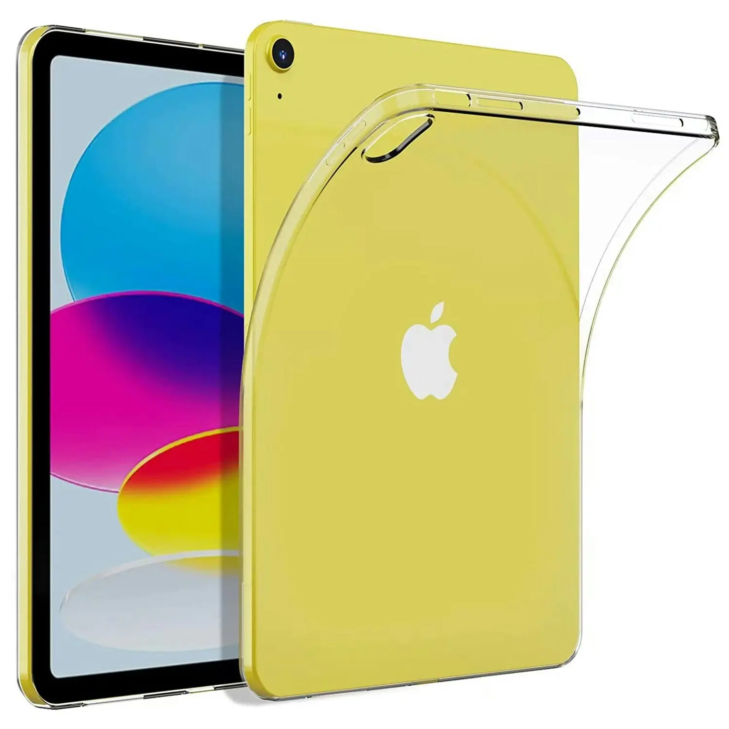 MEZON Apple iPad 10.9" 2022 (10th Gen) Crystal Clear Transparent Ultra Slim Soft TPU Gel Back Case