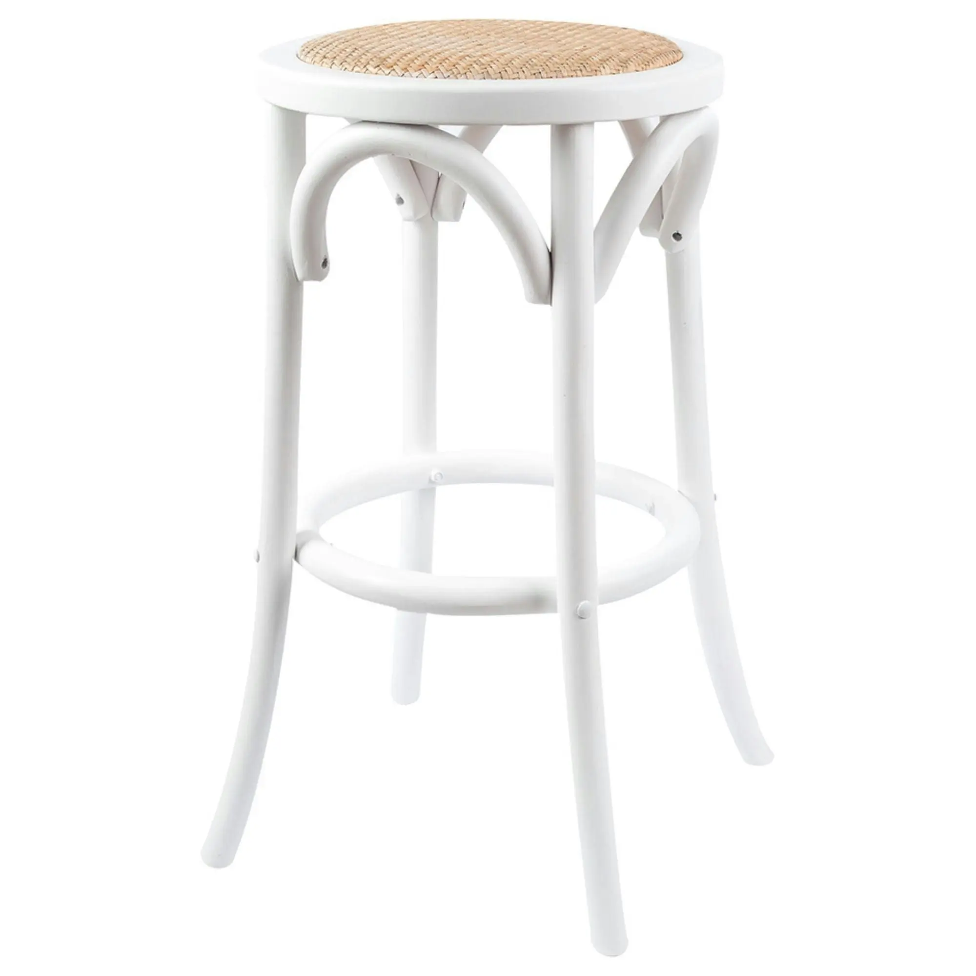 Aster Round Bar Stools White