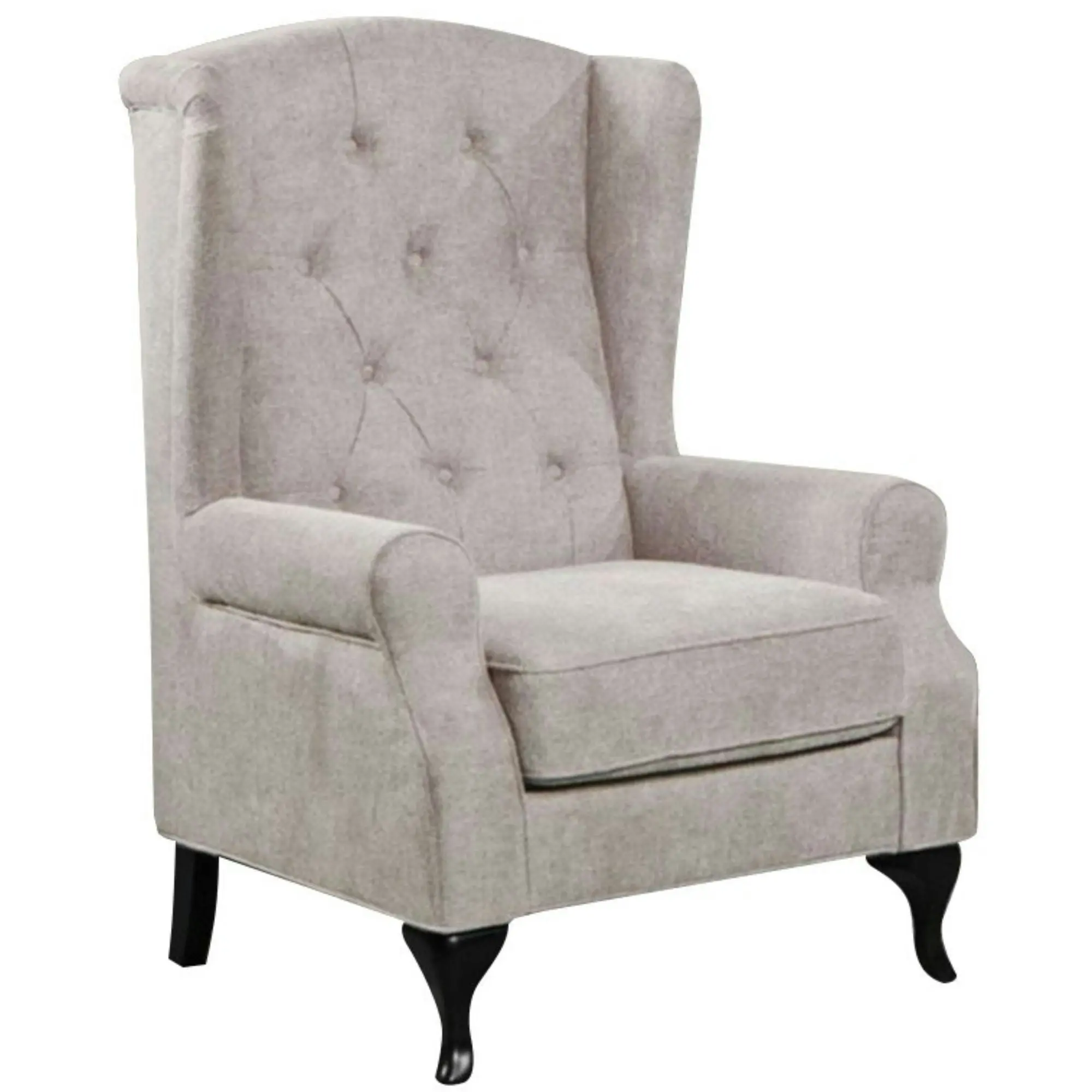 Mellowly Wingback Armchair Beige