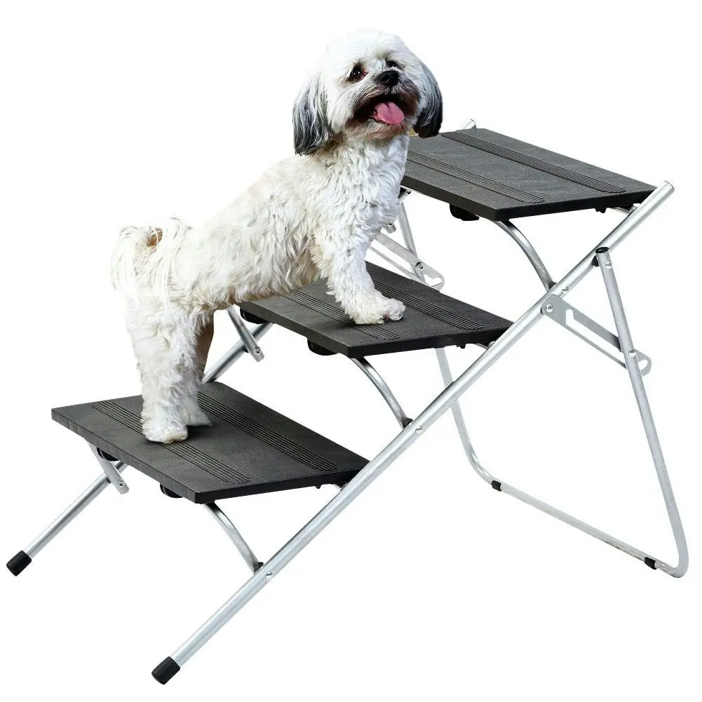 Lightweight 3 Step Folding Pet Ladder Ramp. Holds up to 45kg