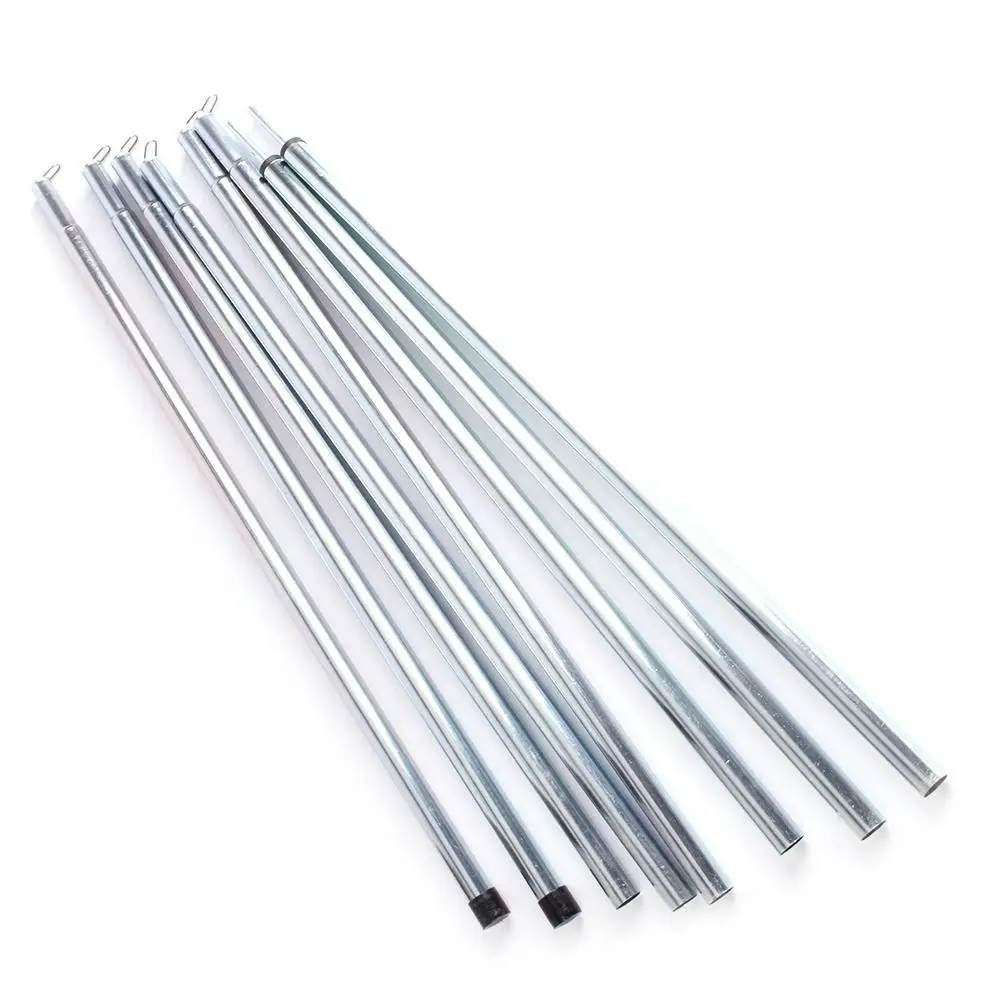 8pc Tent Pole Camping Rod Set. Makes 2 x 2m Tent Poles.