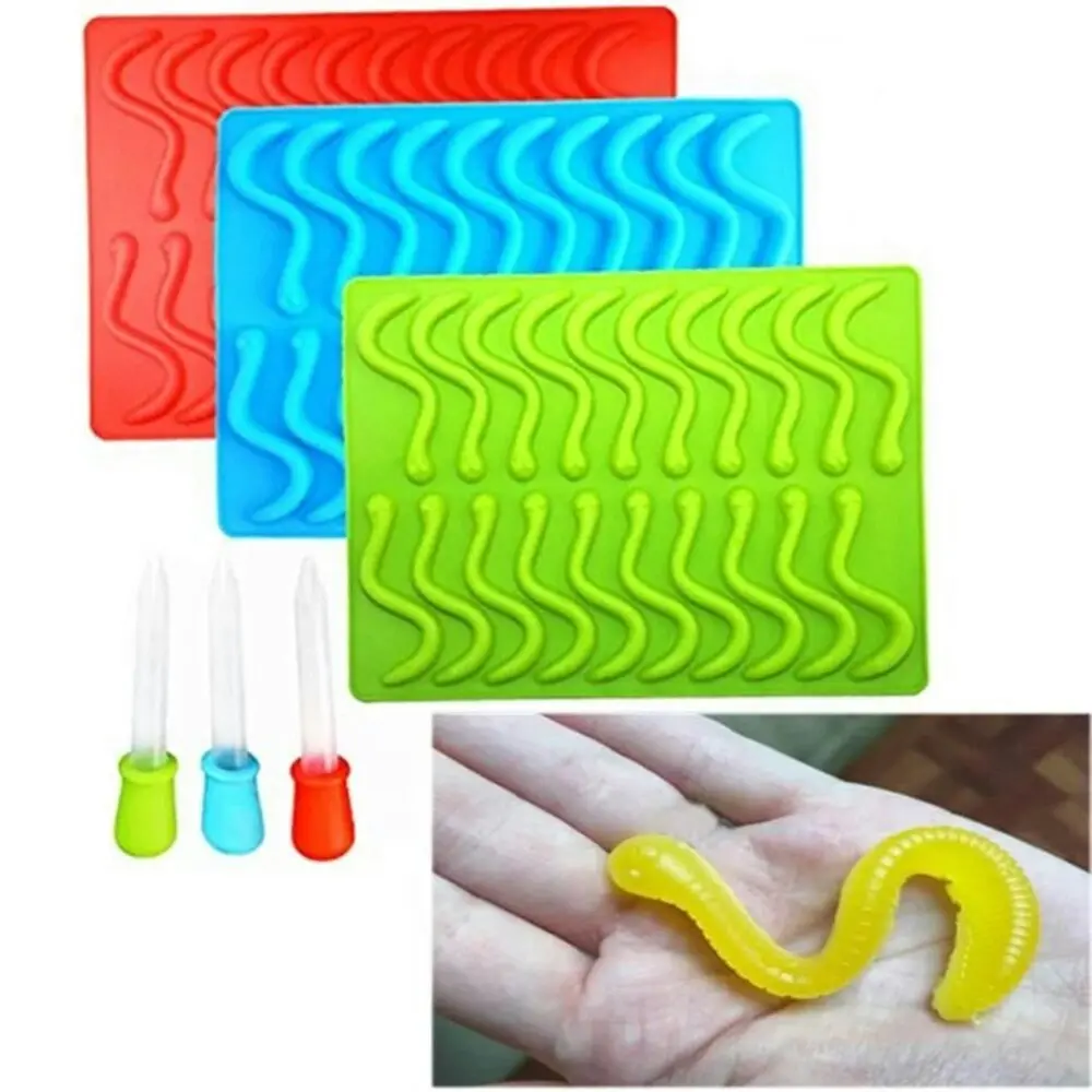 Snake Gummy Bear Jelly Moulds, Ice Cube Tray