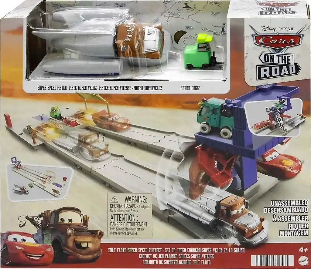 Disney Pixar - CARS - On The Road Salt Flats Super Speed Playset - Mattel