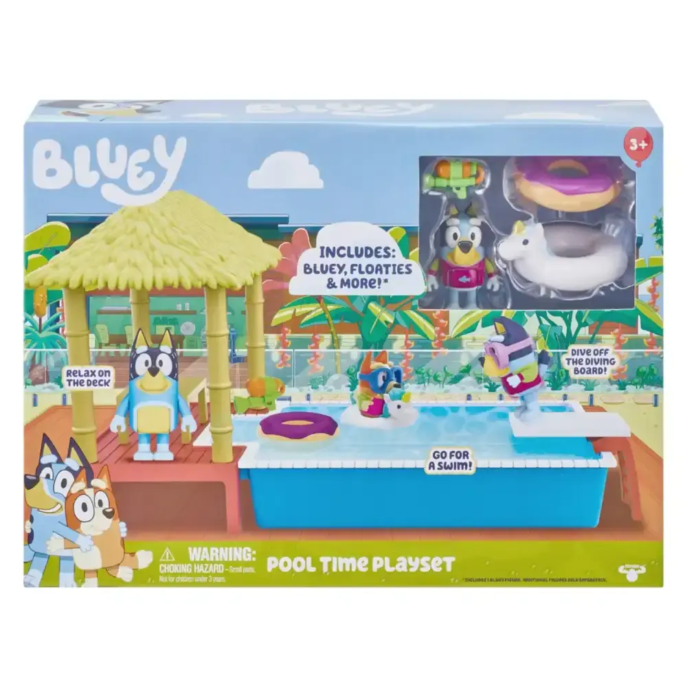 Bluey - Pool Time Fun Play Set