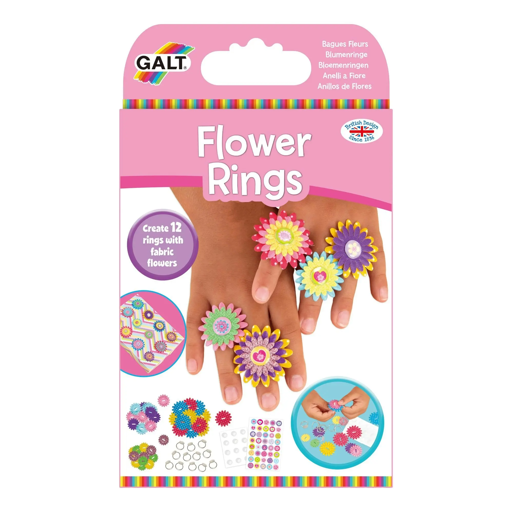 Galt - Flower Rings - Creative Jewellery Making Kit