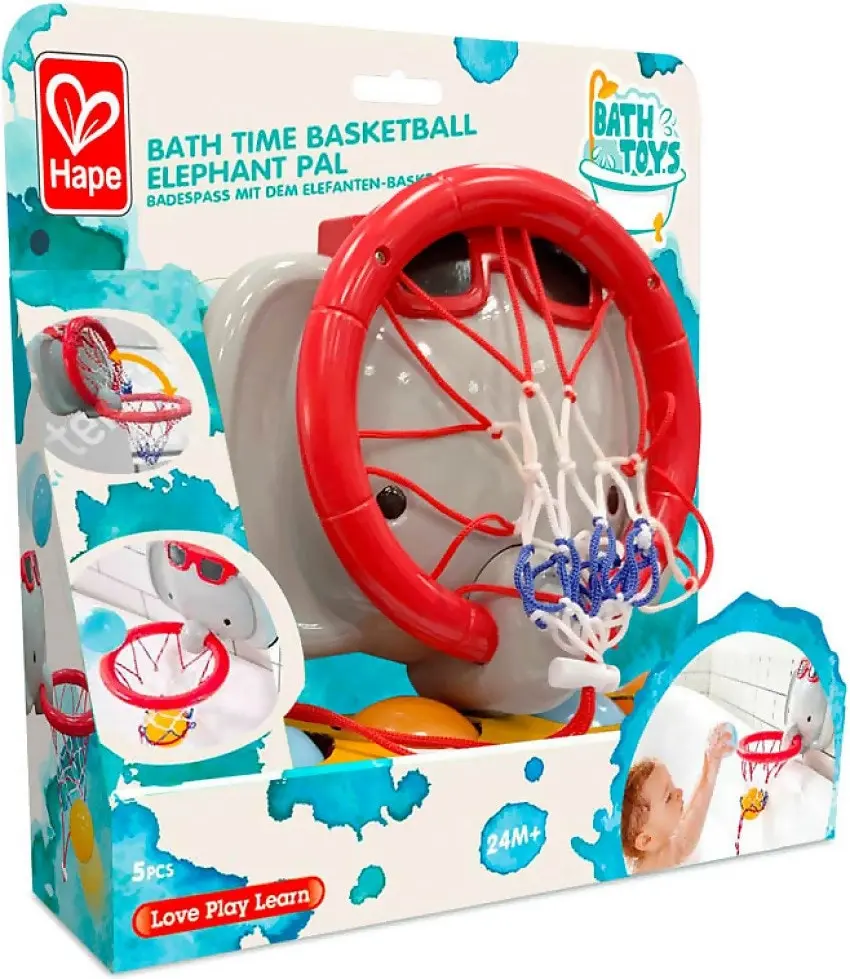 U Games - Hape Bath Time Basketball Elephant Pal