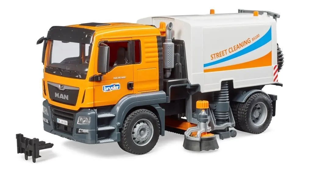 Bruder - Man Tgs Street Sweeper  1:16 Scale