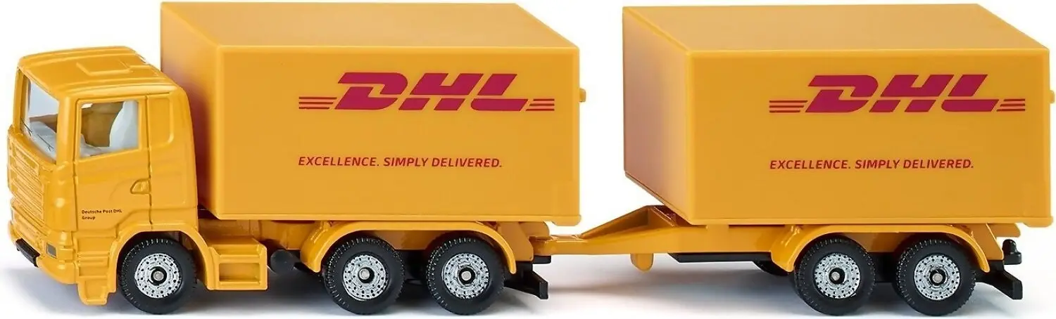 Siku - Dhl Truck With Trailer Die-Cast Model