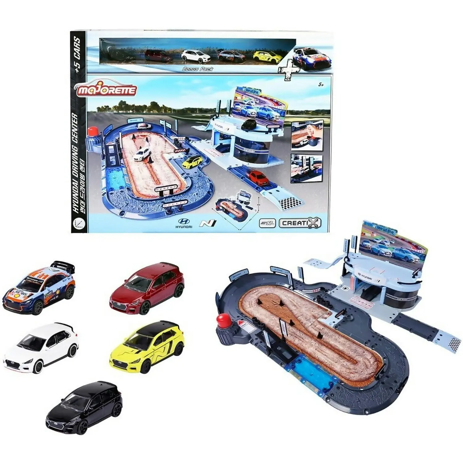 Majorette - Creatix Hyundai Driving Centre+ 5 Cars