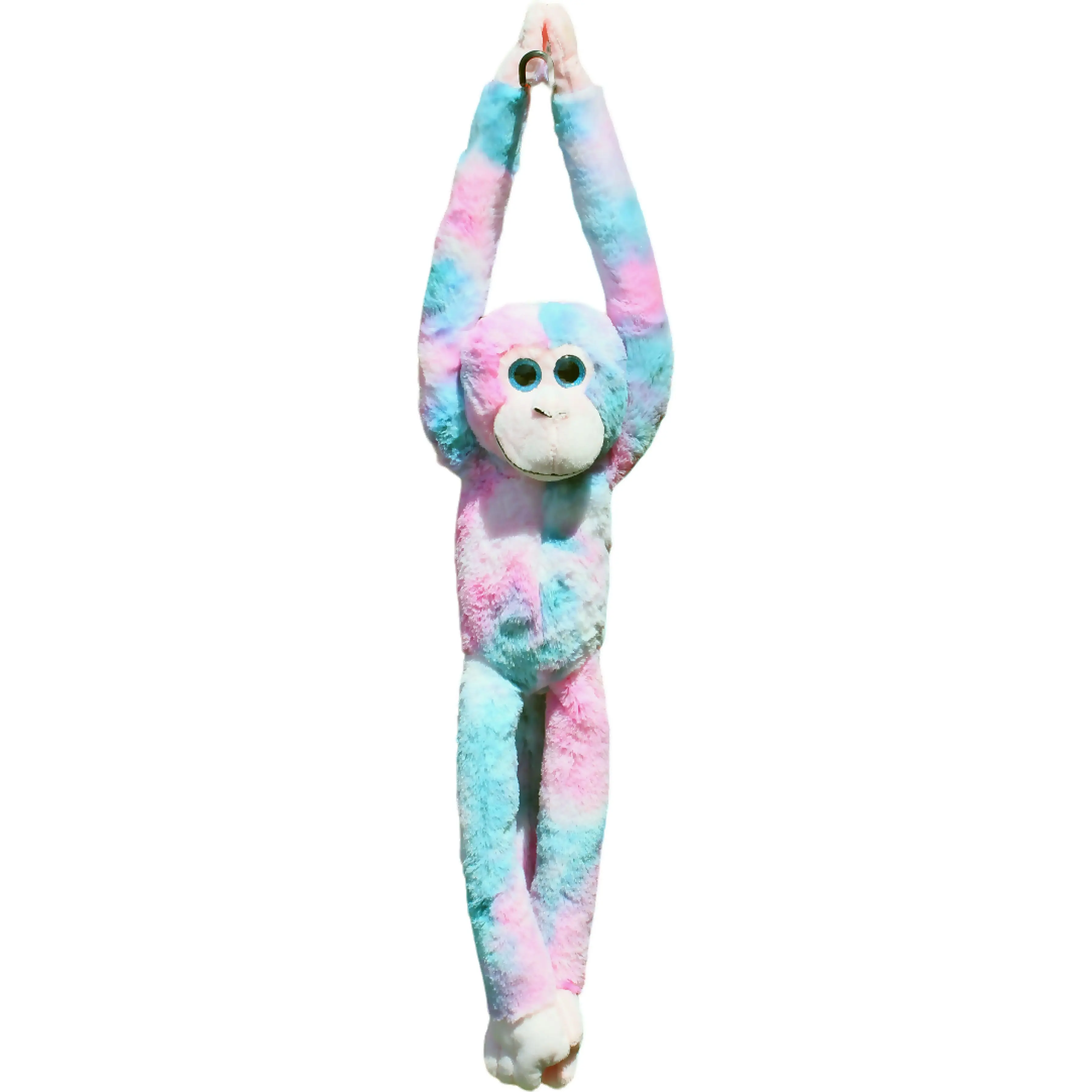 Cotton Candy - Plush Elise Hanging Monkey Pink Pastel Multicolor