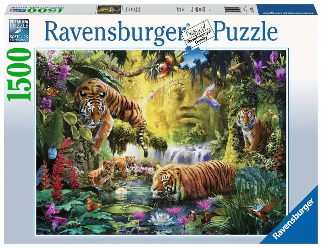 Ravensburger - Tranquil Tigers Jigsaw Puzzle 1500 Pieces