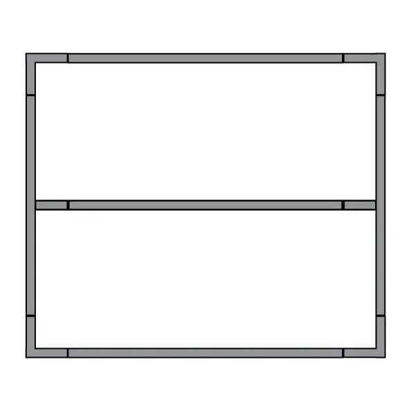 Quick Frame 2.5m W x 1.8m H Fence Panel