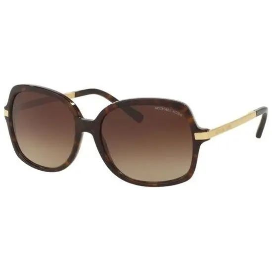 Michael Kors Sunglasses Michael Kors Adrianna Ii Mk2024 Women's Square Sunglasses With Brown Gradient Lenses