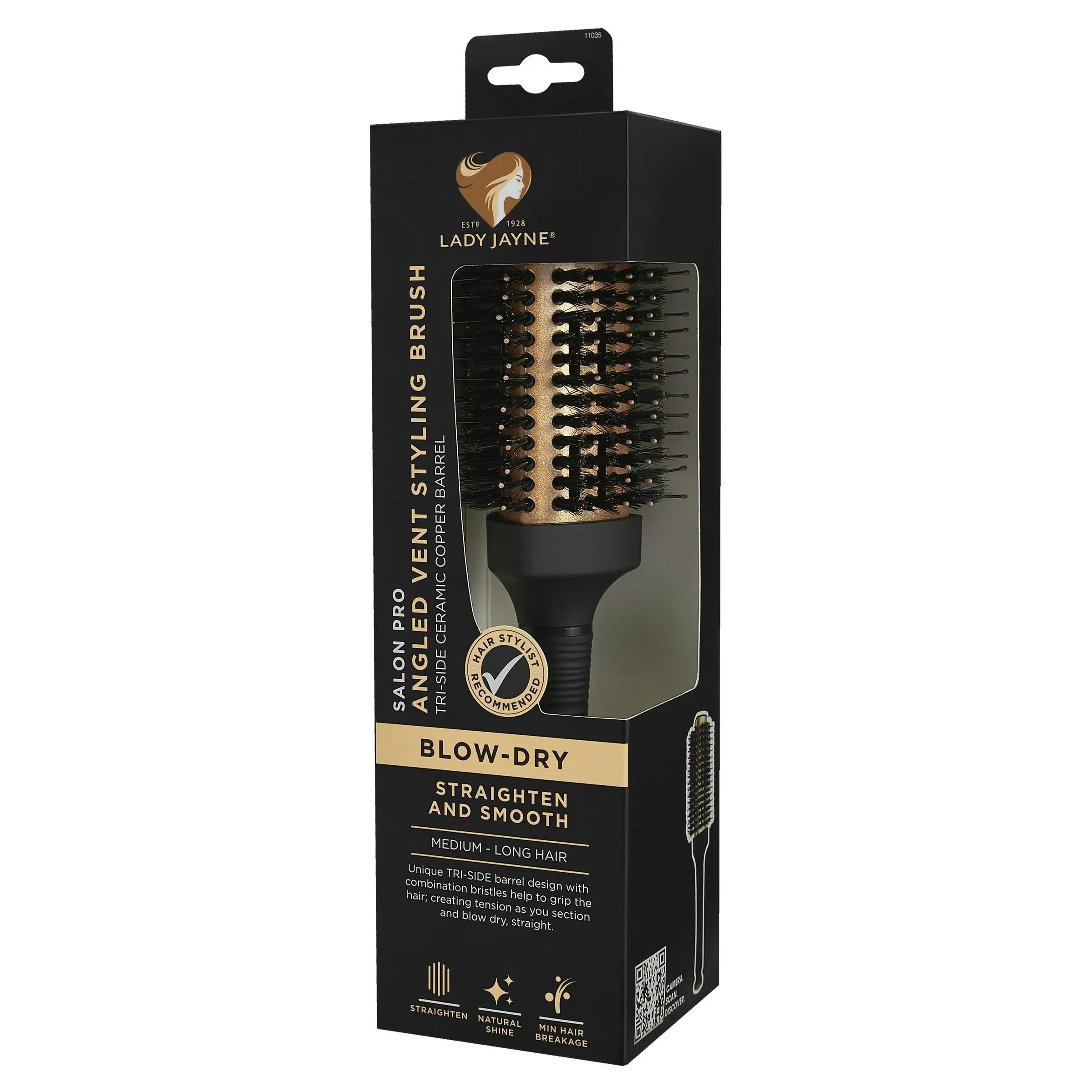 Lady Jayne Salon Pro Angled Vent Styling Brush