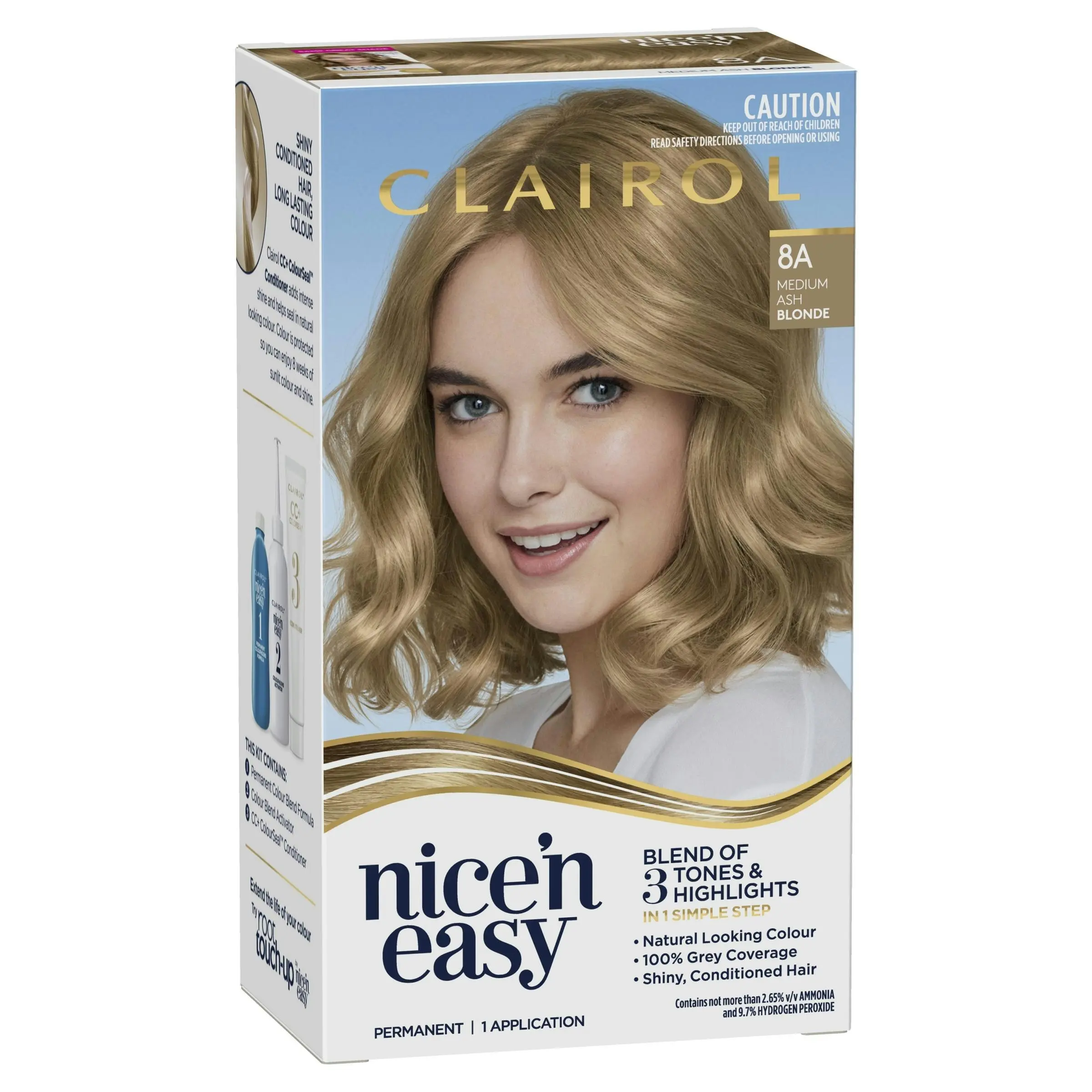 Clairol Nice 'N Easy 8A Medium Ash Blonde