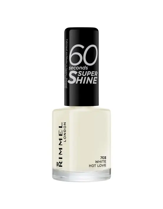 Rimmel 60 Seconds Nail Polish 703 White Hot Love