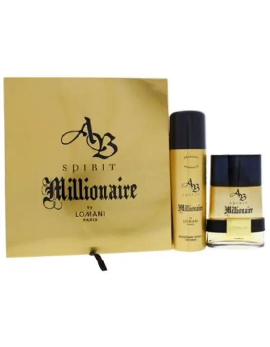 Lomani AB Spirit Millionaire Eau De Toilette 100ml 2 Piece Gift Set