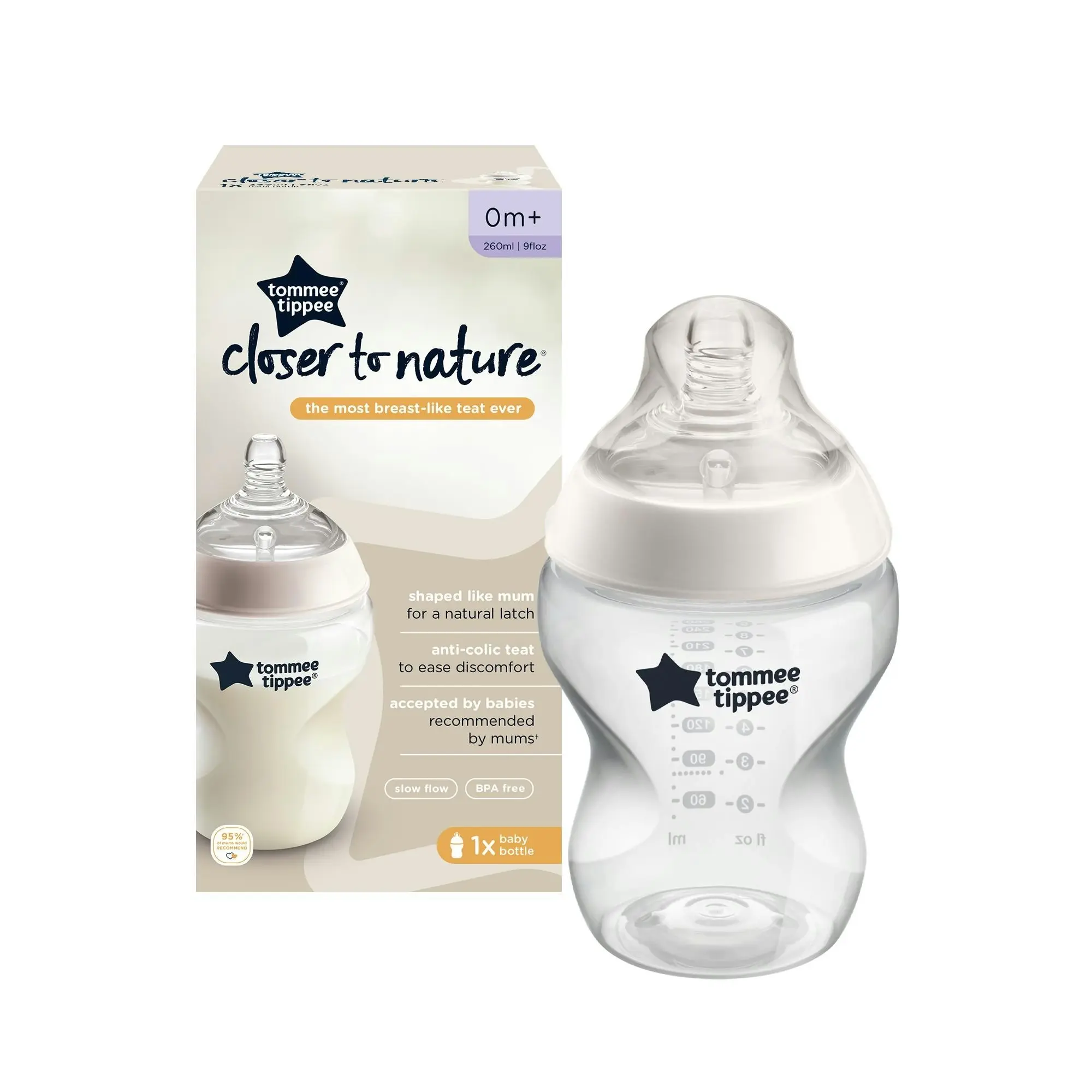 Tommee Tippee Closer to Nature Bottle 260ml