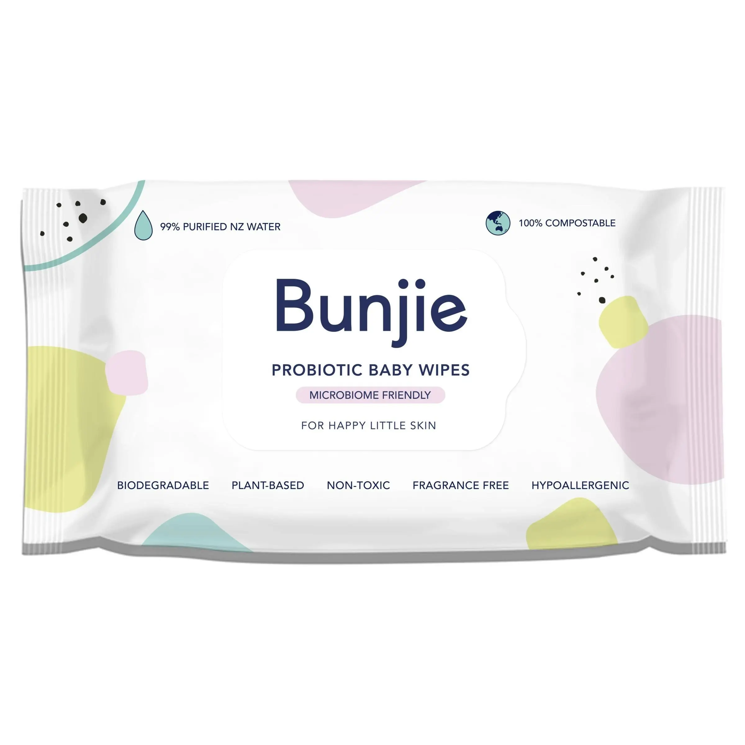 Bunjie Probiotic Baby Wipes 80 Pack