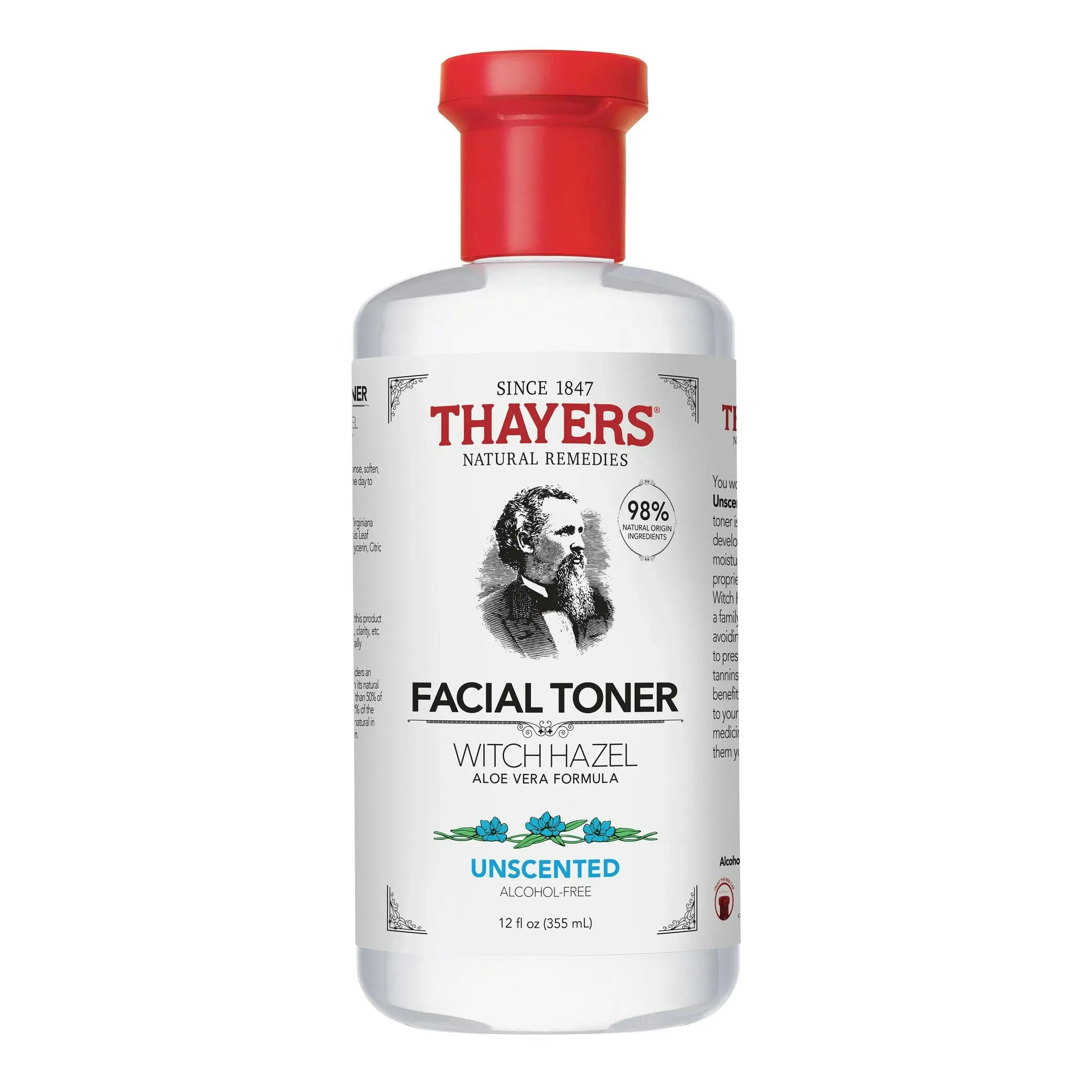 Thayers Unscented Alcohol Free Toner With Witch Hazel Aloe Vera 355ml