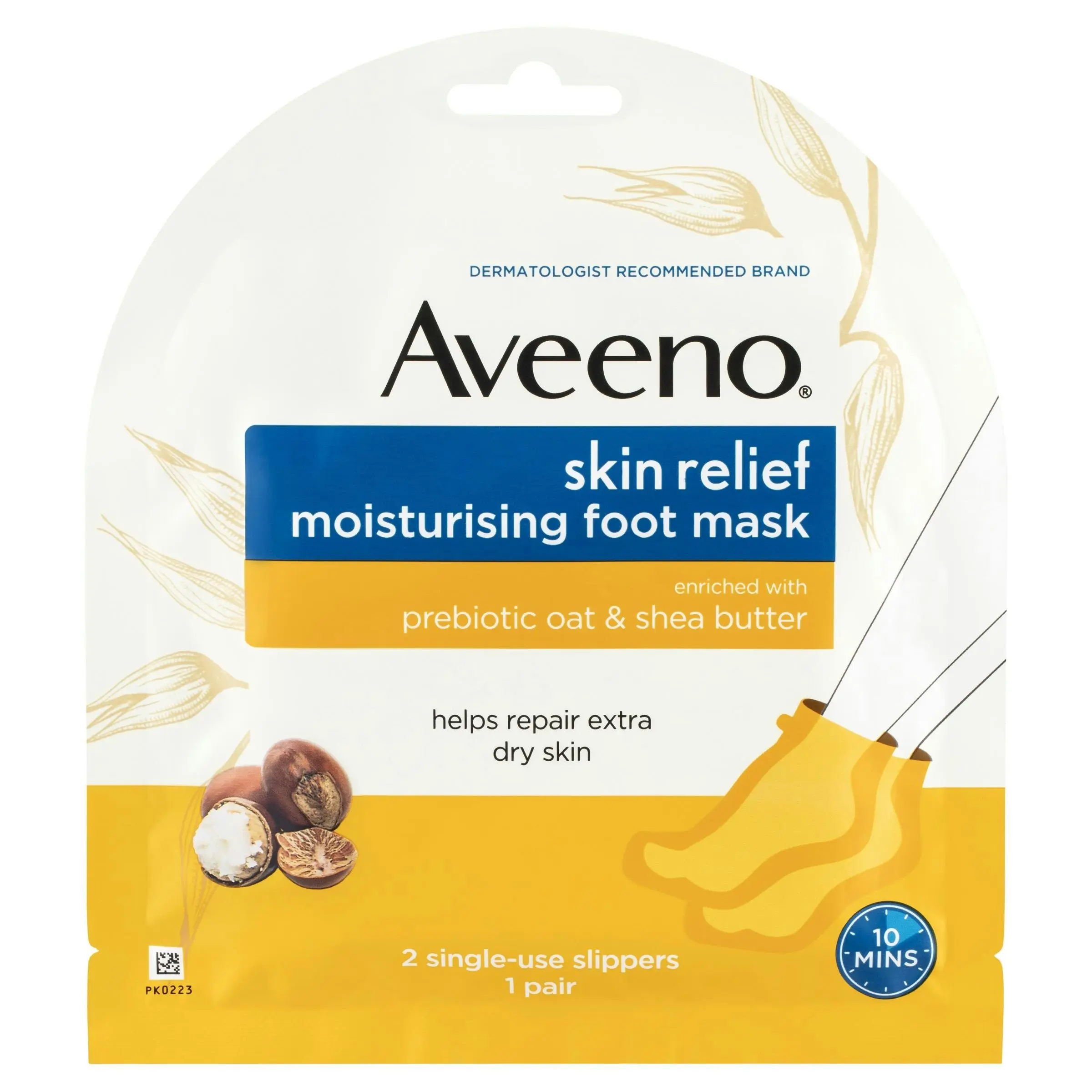 Aveeno Skin Relief Moisturising Foot Mask 1 Pair