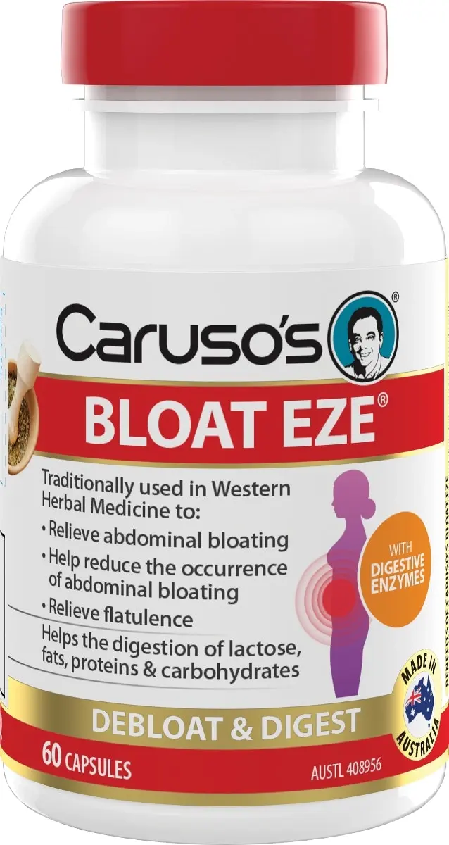 Caruso's Natural Health Bloat Eze 60 Capsules