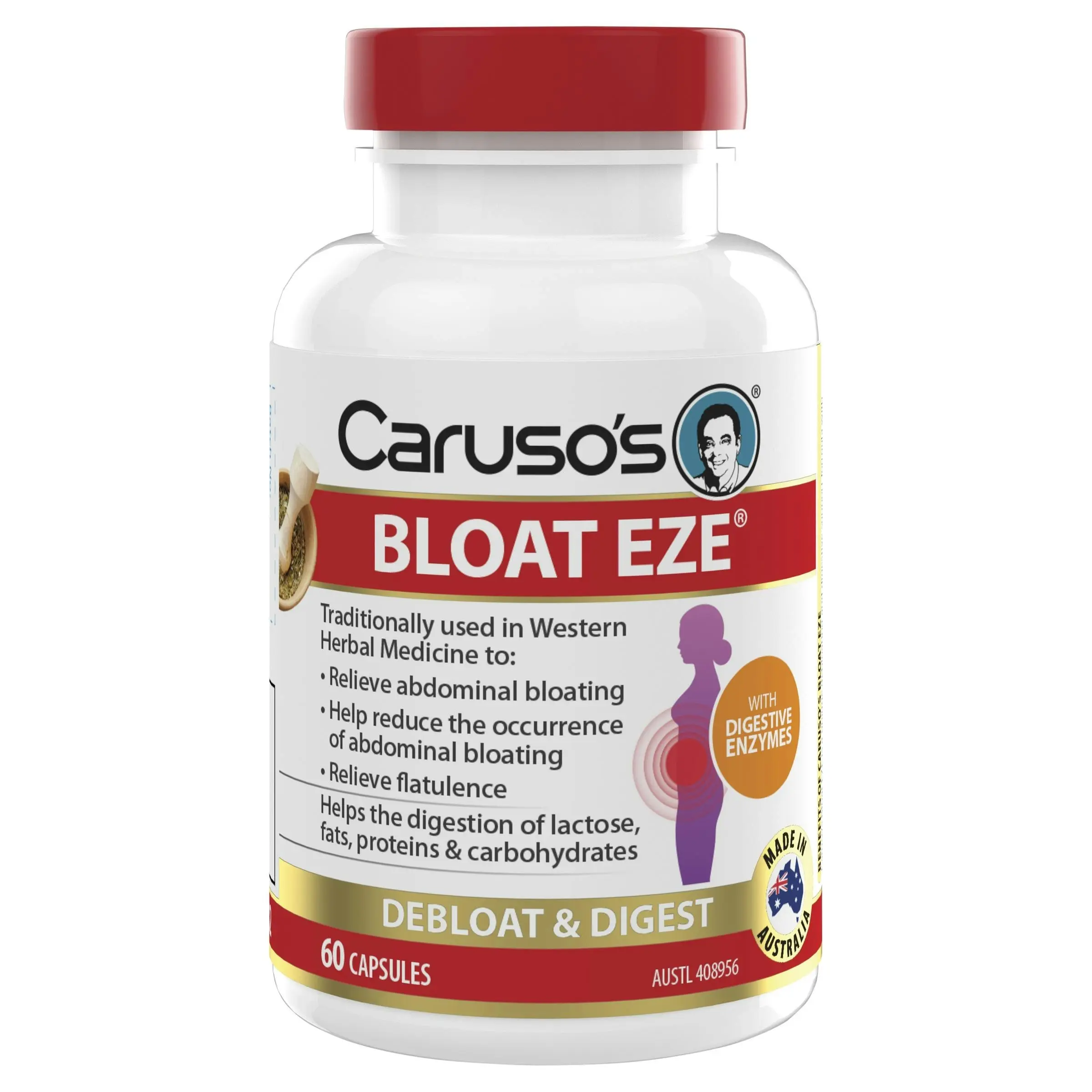 Caruso's Natural Health Bloat Eze 60 Capsules