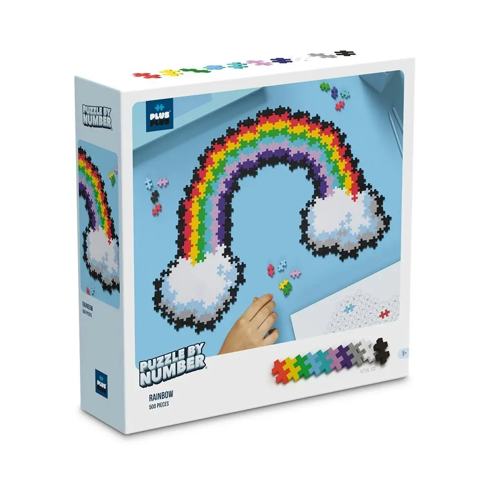 Plus-Plus - Puzzle by Number - Rainbow 500pcs