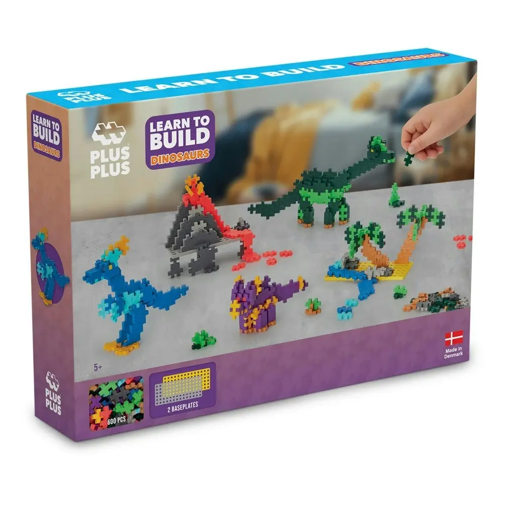 Plus-Plus - Learn To Build - Dinosaurs 600pcs