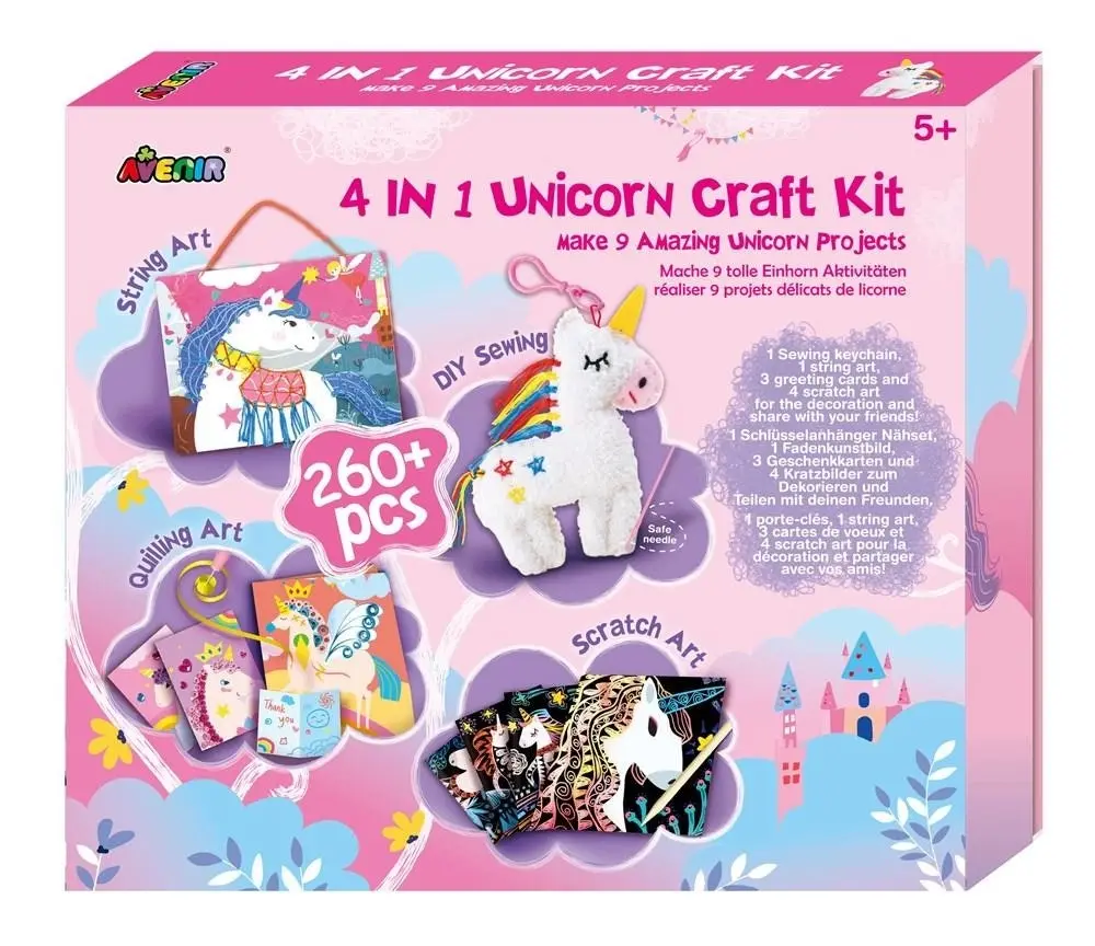 Avenir - 4 in 1 Unicorn Craft Kit