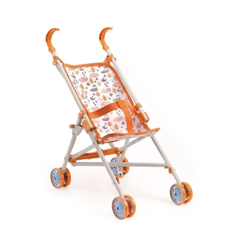 Djeco - Pomea - Forest Doll Umbrella Stroller