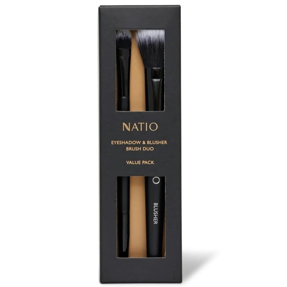 Natio Eyeshadow and Blusher Brush Duo