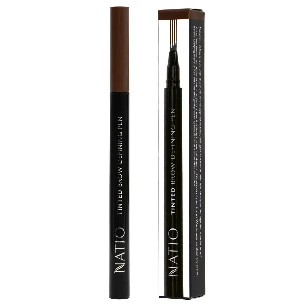 Natio Tinted Brow Defining Pen Dark Brown