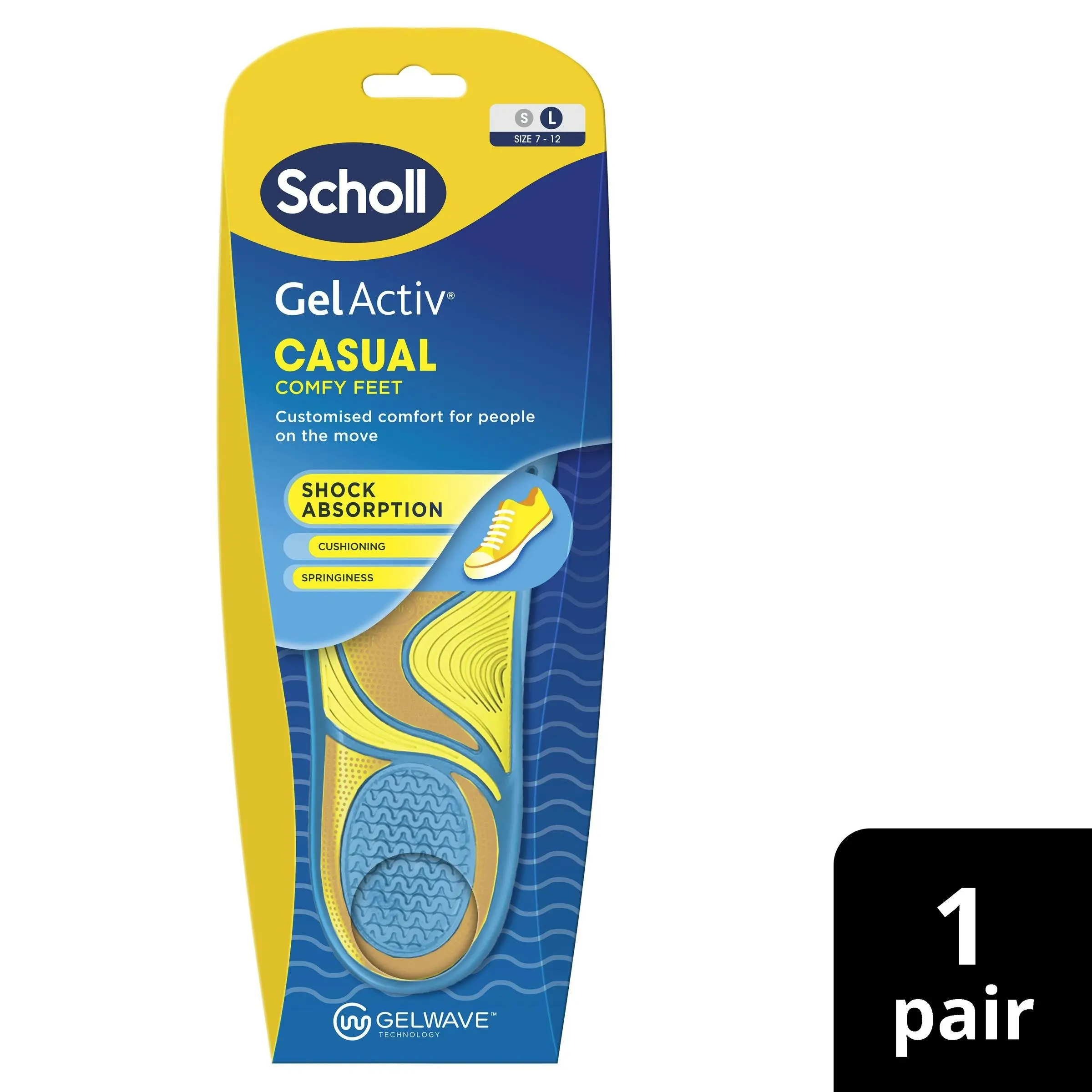 Scholl Gel Activ Insole Casual Large