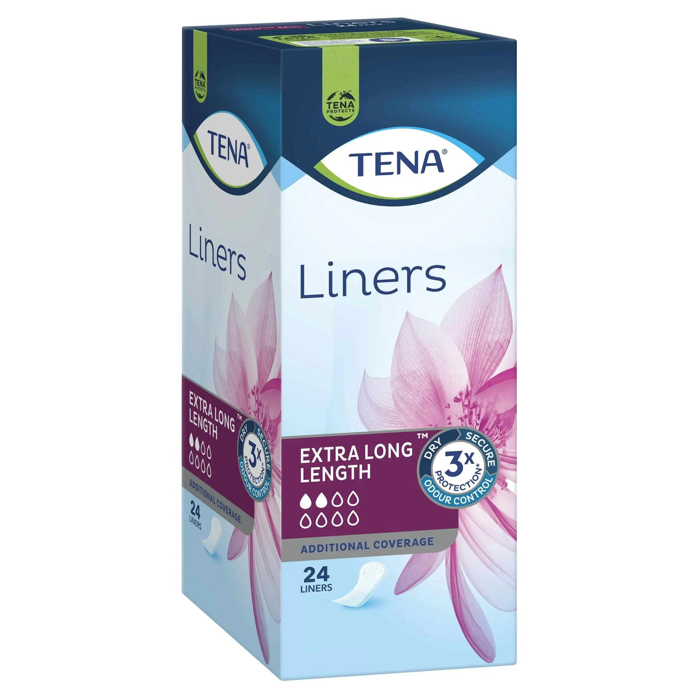 TENA Liners Extra Long Length 24 Pack