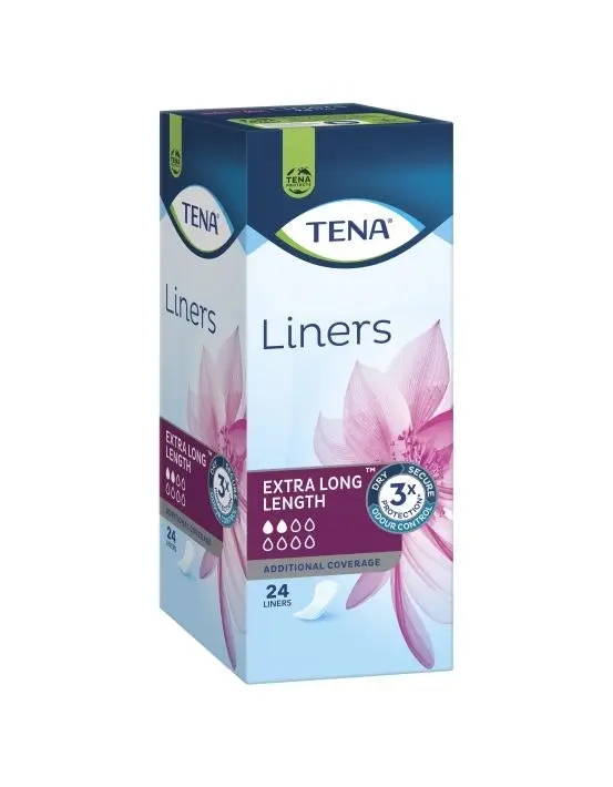 TENA Liners Extra Long Length 24 Pack