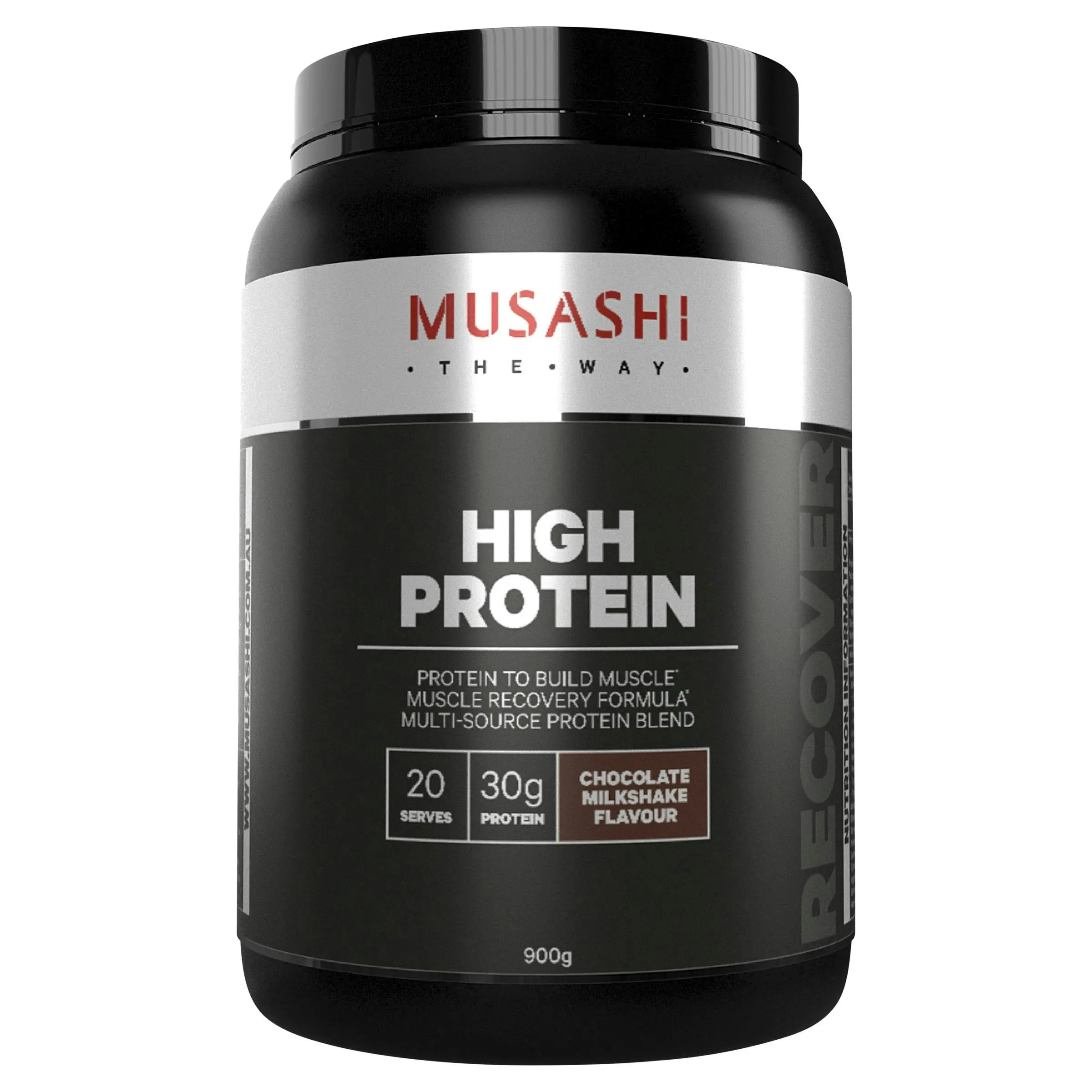 Musashi High Protein Shake Chocolate 900g