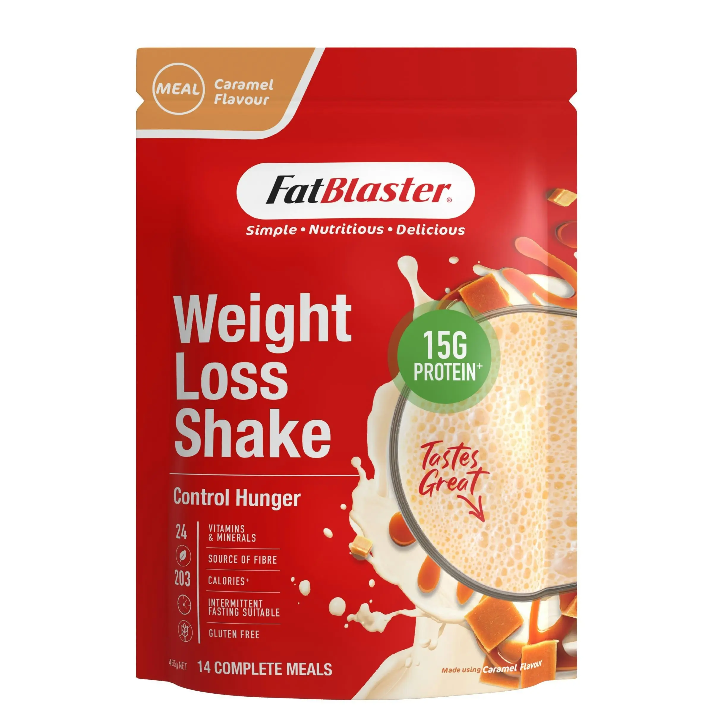 FatBlaster Weight Loss Shake Caramel 465g