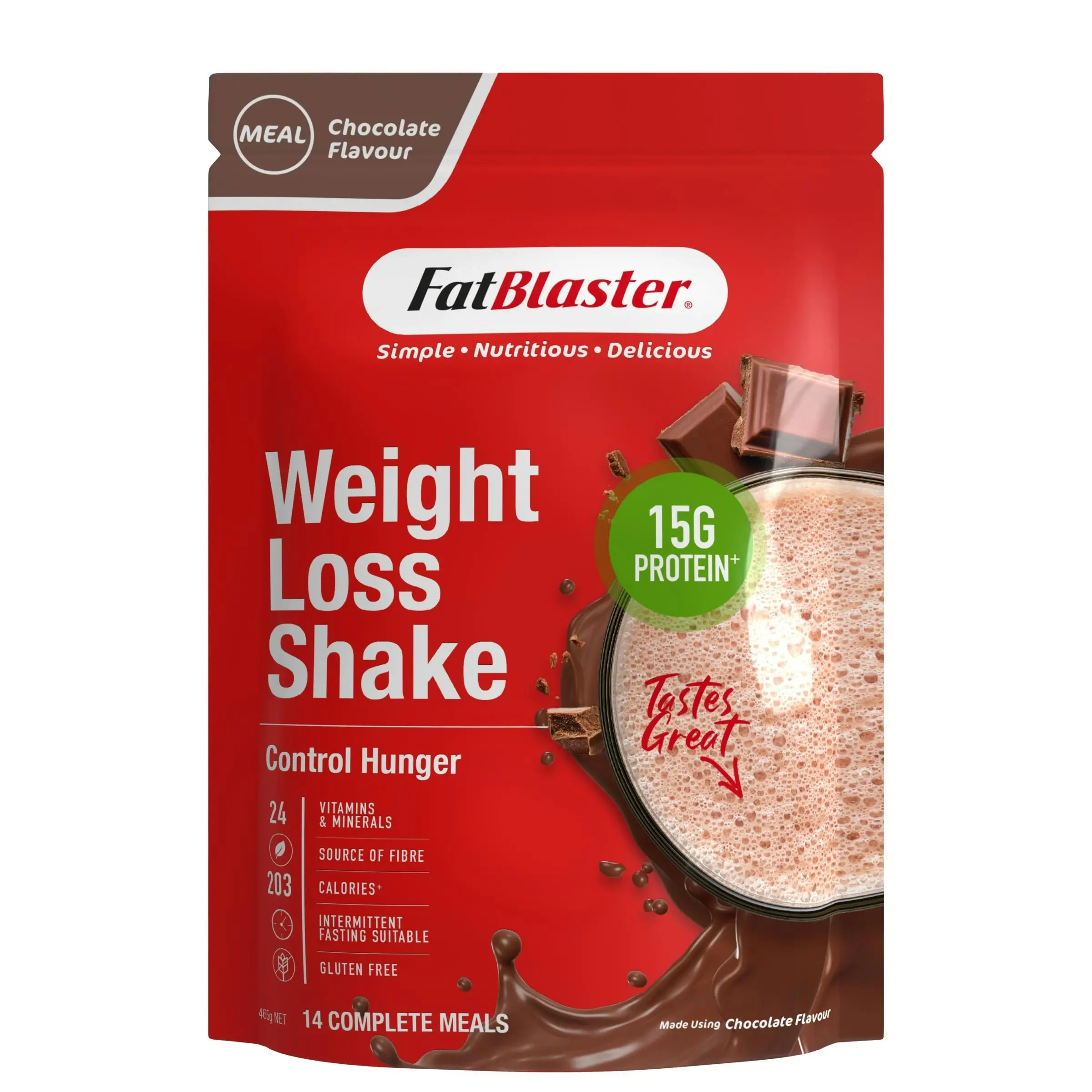 FatBlaster Weight Loss Shake Chocolate 465g