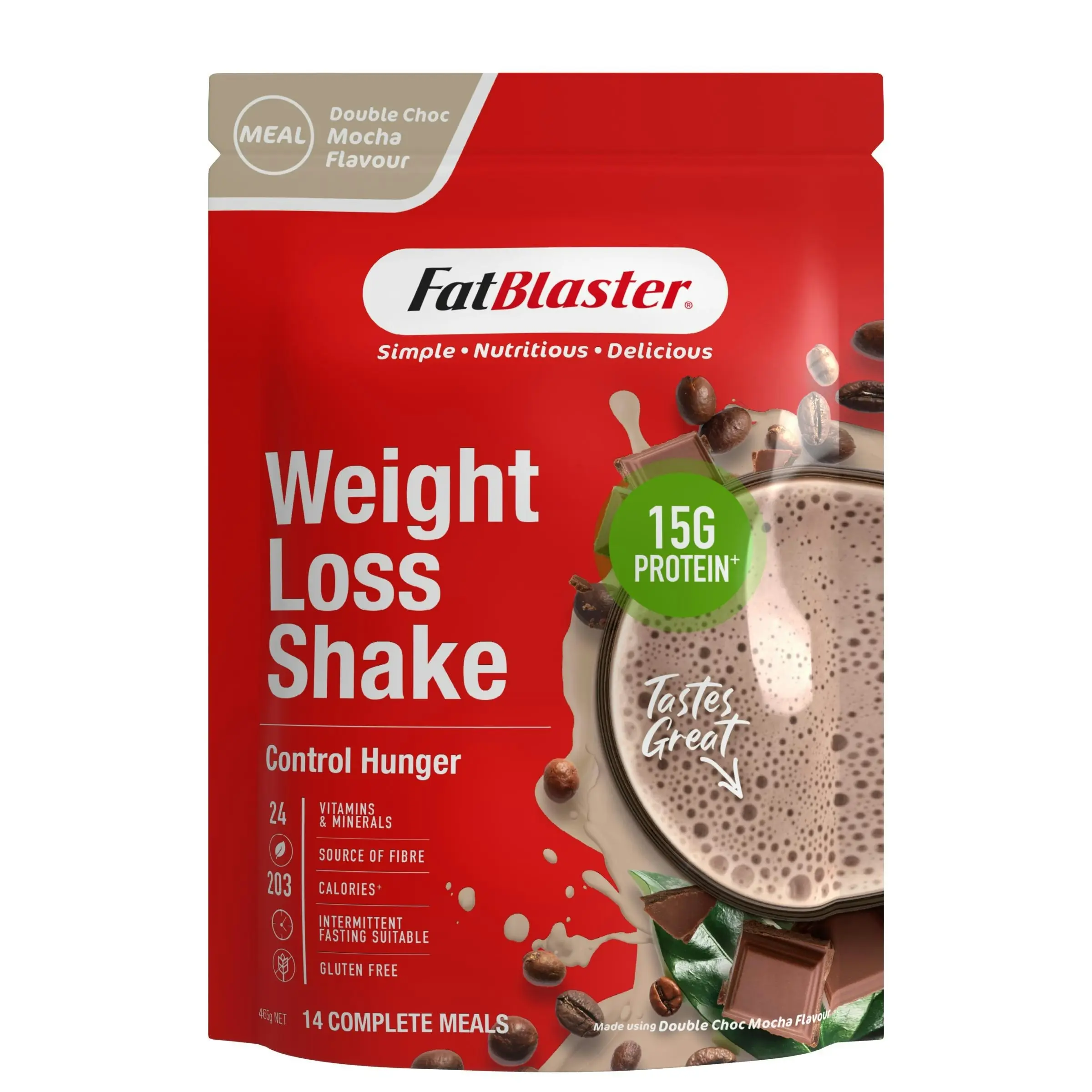 FatBlaster Weight Loss Shake Mocha 465g